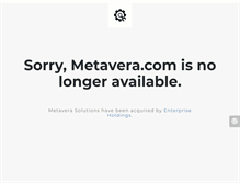 Tablet Screenshot of metavera.com